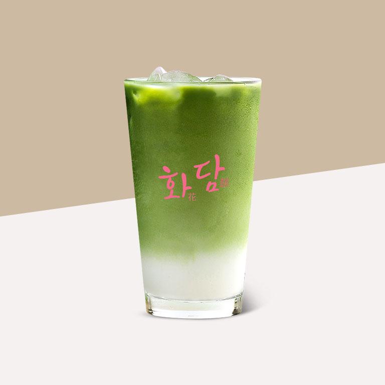 아이스 녹차라떼